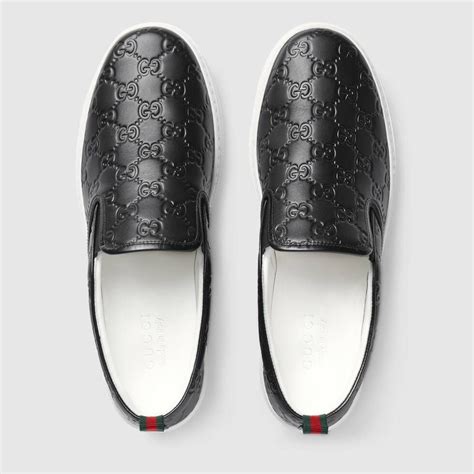 gucci leather slip on shoes|Gucci slip on sneakers men's.